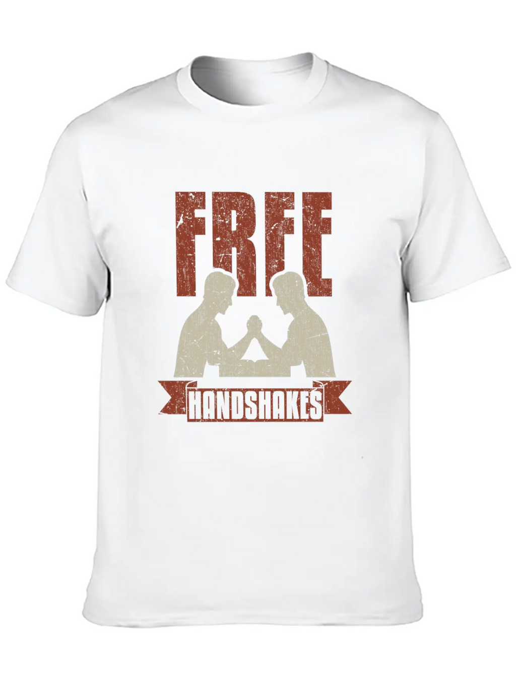 Arm Wrestling Handshakes Muscle Biceps Unisex Short Sleeve Soft Cotton T-Shirt – Casual Everyday Wear