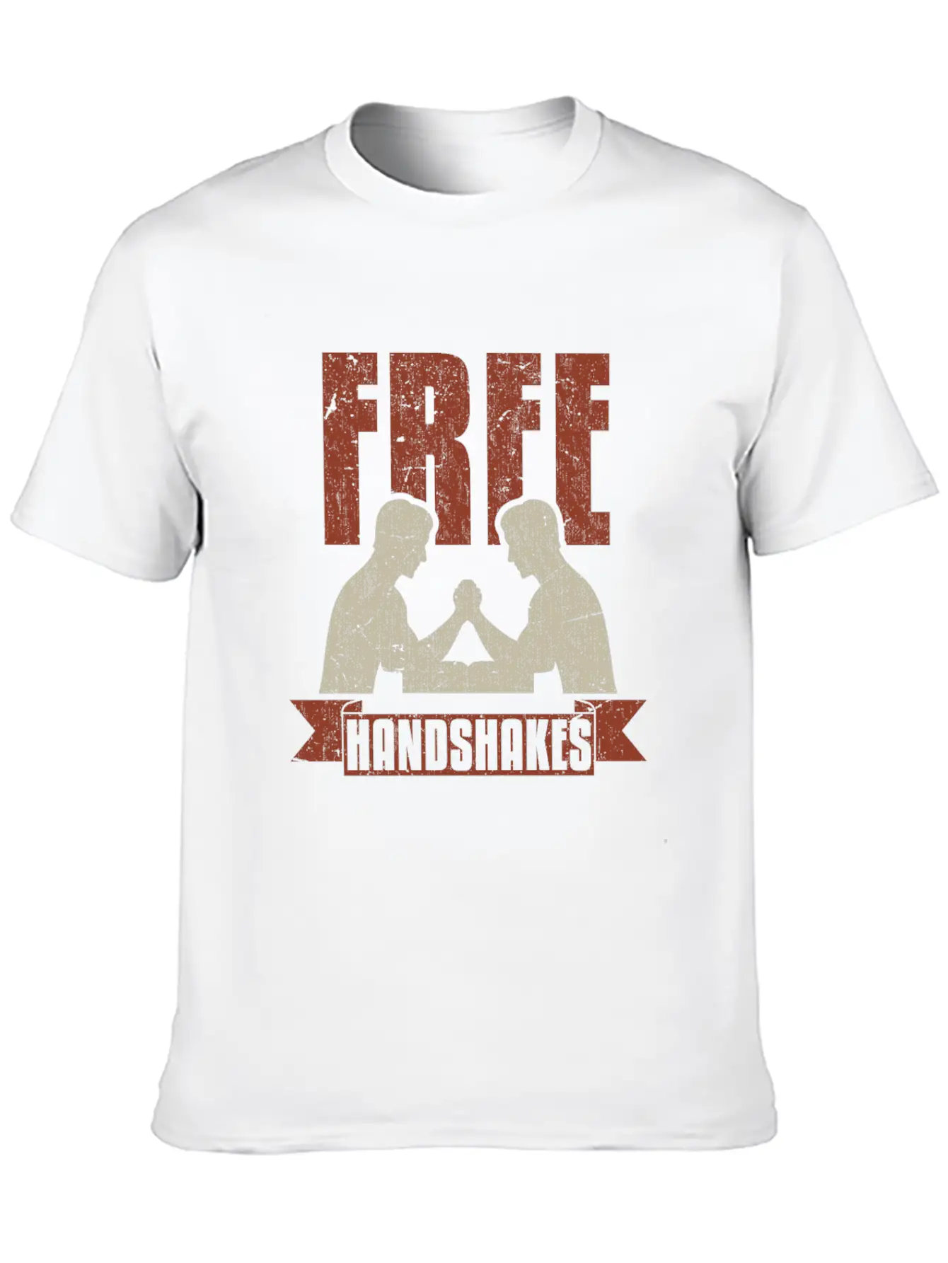 Arm Wrestling Handshakes Muscle Biceps Unisex Short Sleeve Soft Cotton T-Shirt – Casual Everyday Wear