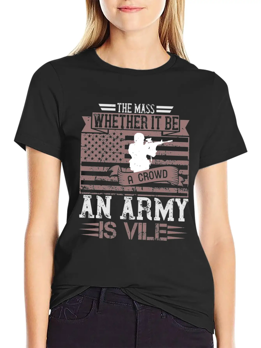 Armed Forces And Soldier In Camouflage Classic Fit Graphic Tee For Daily Comfort – Unisex Cotton Shirt