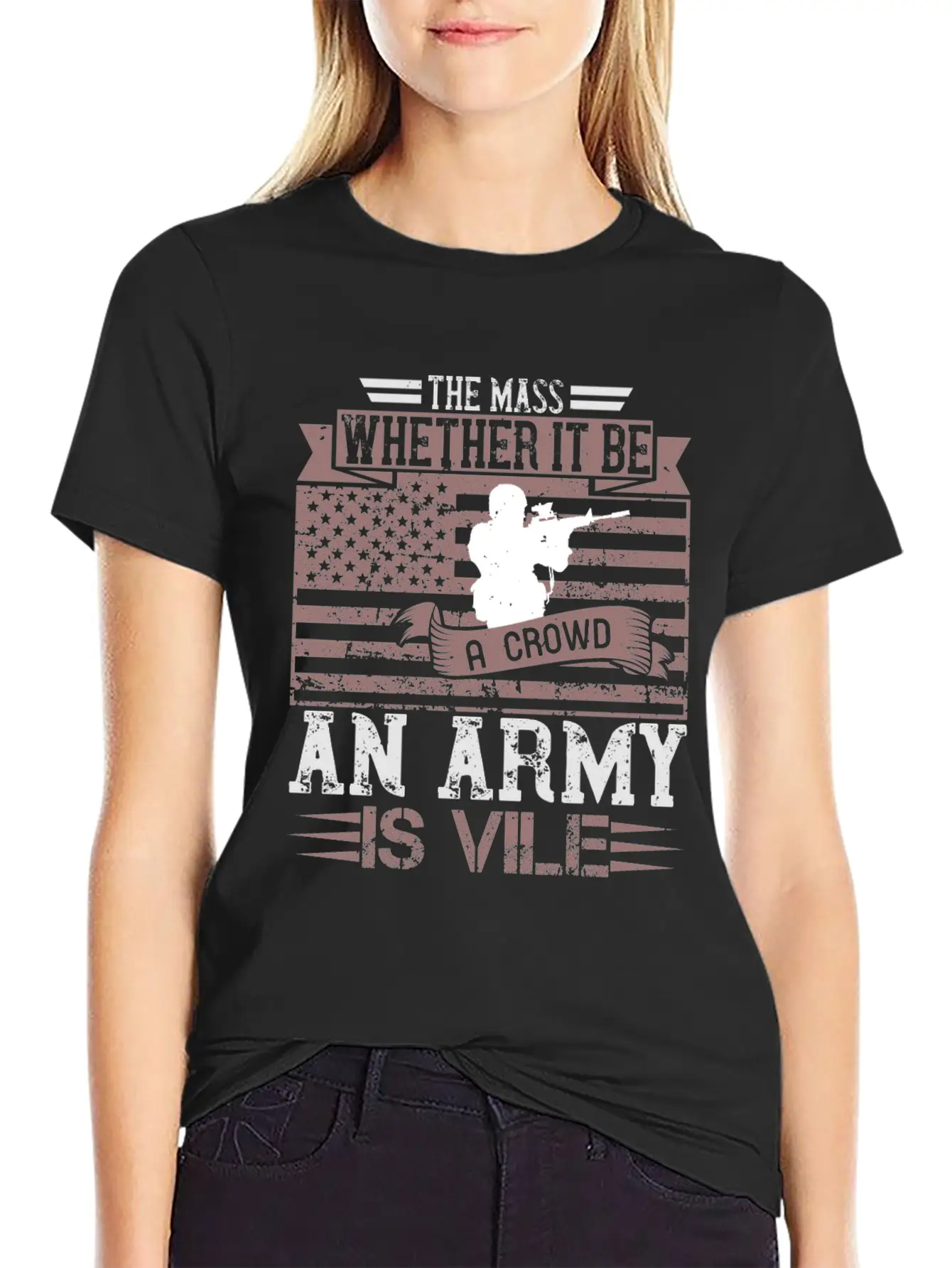 Armed Forces And Soldier In Camouflage Classic Fit Graphic Tee For Daily Comfort – Unisex Cotton Shirt