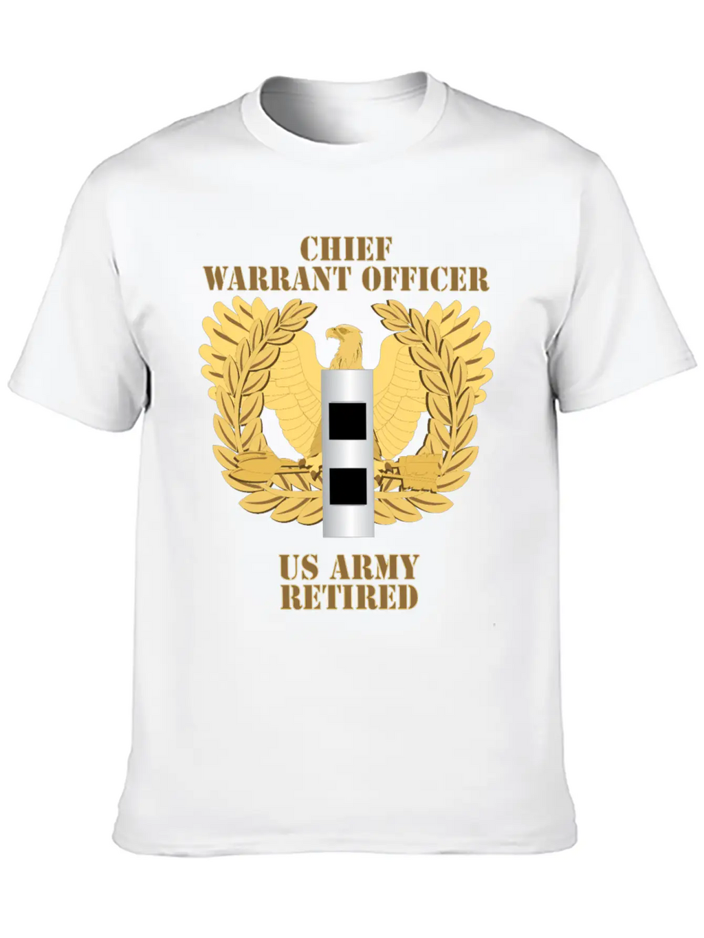 Army Emblem Warrant Officer CW2 Retired Unisex Casual T-Shirt – Clean Design For Daily Comfort