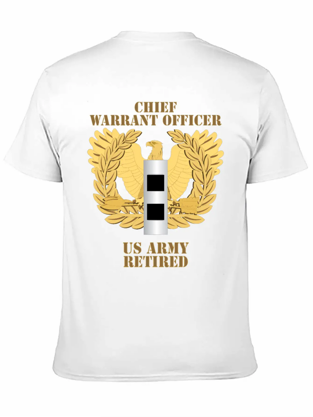 Army Emblem Warrant Officer CW2 Retired Unisex Casual T-Shirt – Clean Design For Daily Comfort