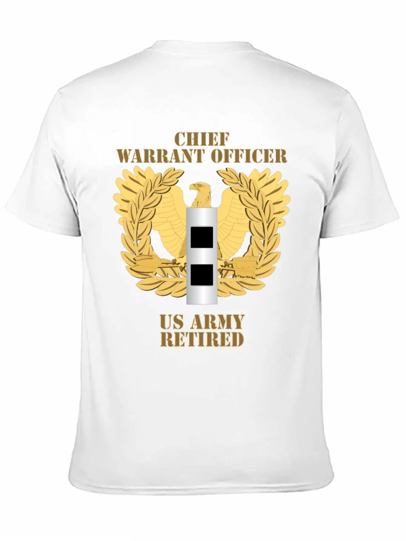 Army Emblem Warrant Officer CW2 Retired Unisex Casual T-Shirt – Clean Design For Daily Comfort