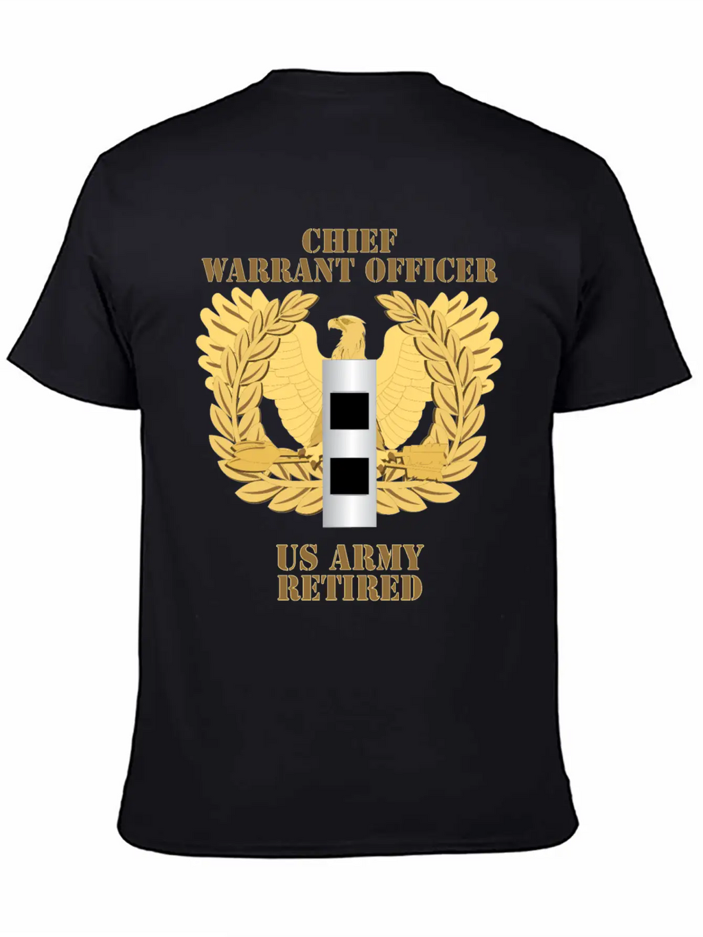Army Emblem Warrant Officer CW2 Retired Unisex Casual T-Shirt – Clean Design For Daily Comfort