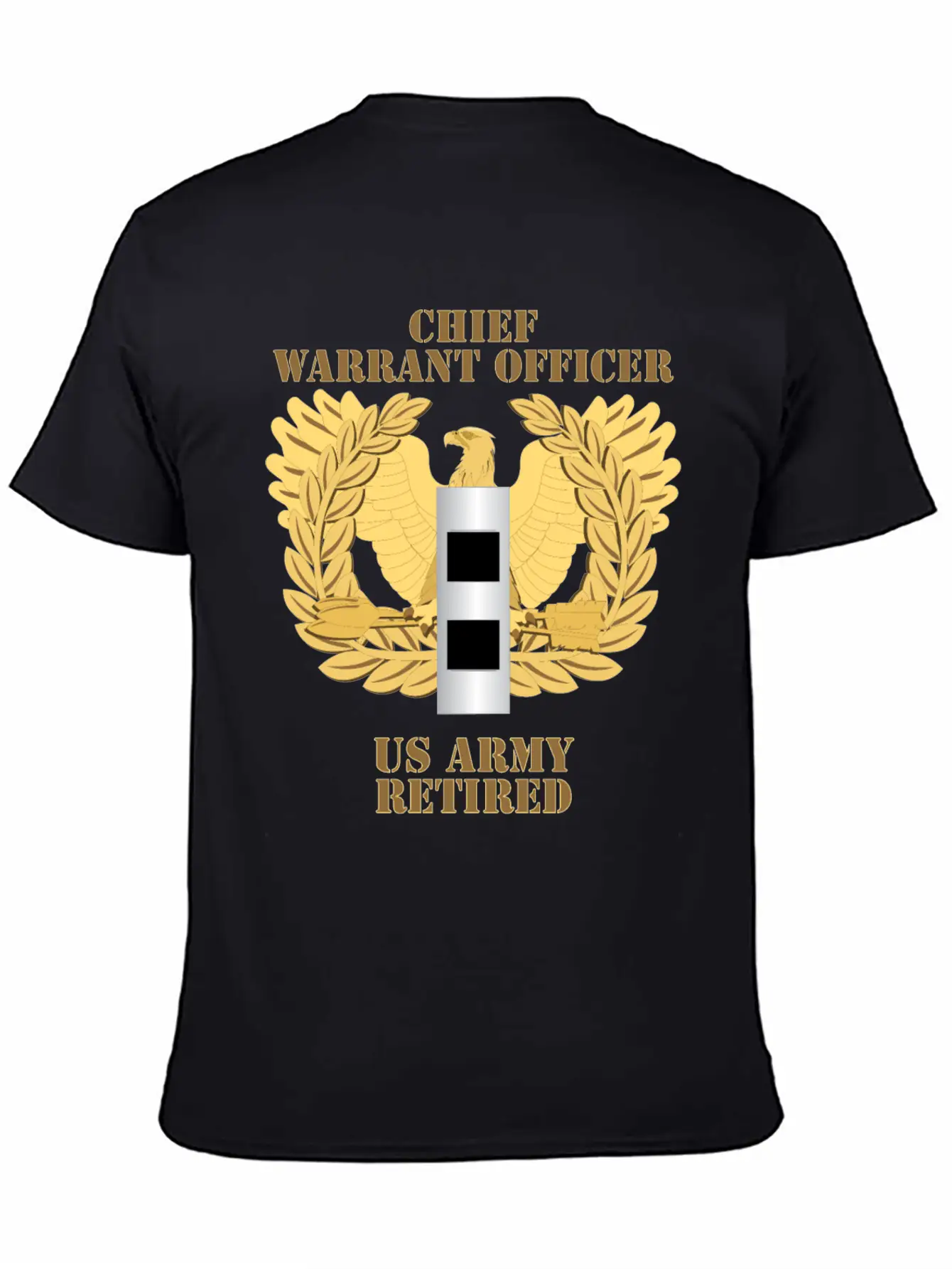 Army Emblem Warrant Officer CW2 Retired Unisex Casual T-Shirt – Clean Design For Daily Comfort