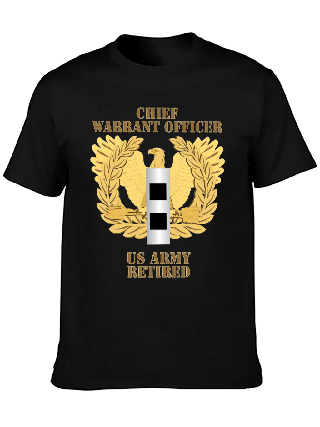 Army Emblem Warrant Officer CW2 Retired Unisex Casual T-Shirt – Clean Design For Daily Comfort