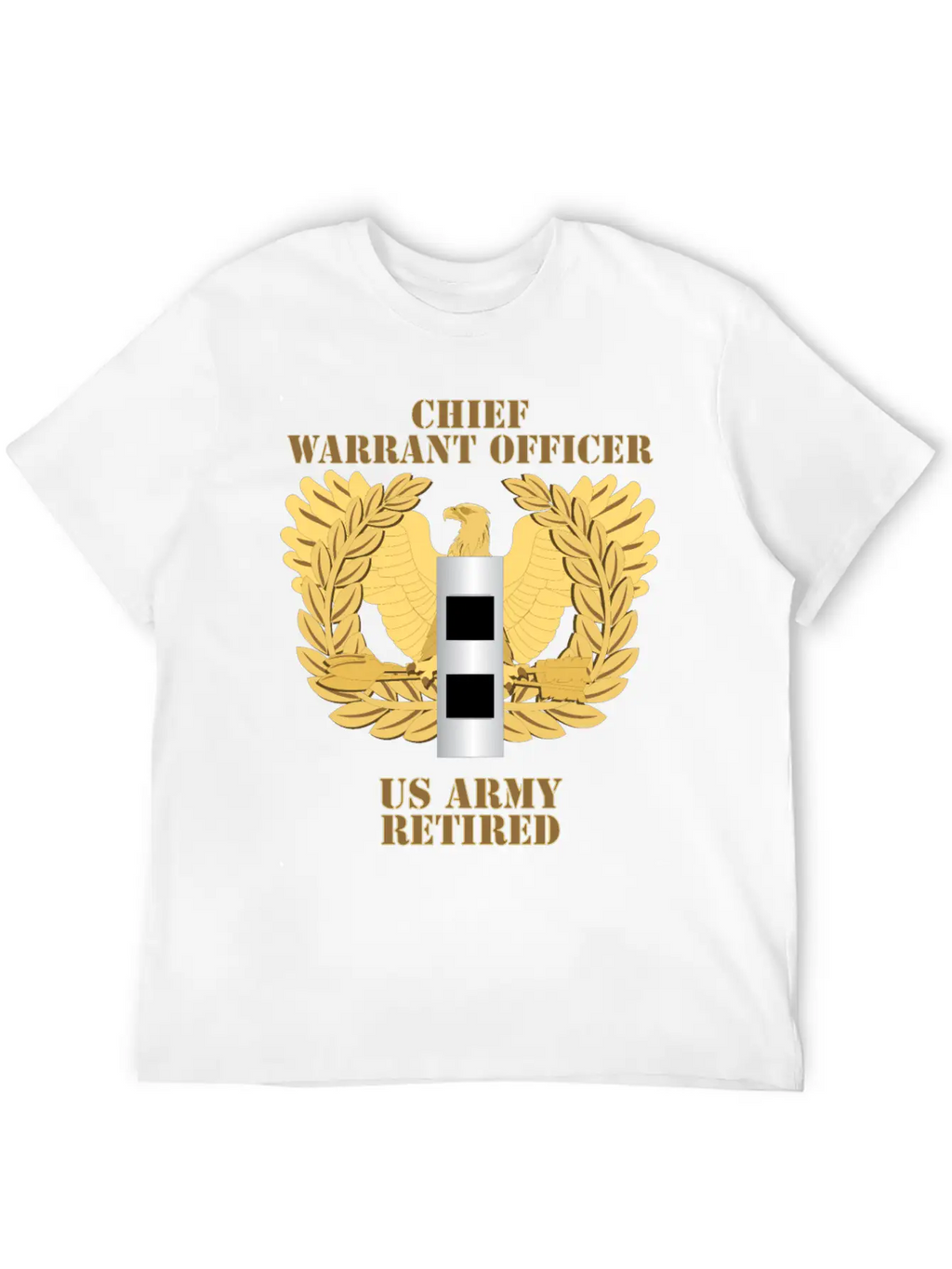 Army Emblem Warrant Officer CW2 Retired Unisex Casual T-Shirt – Clean Design For Daily Comfort