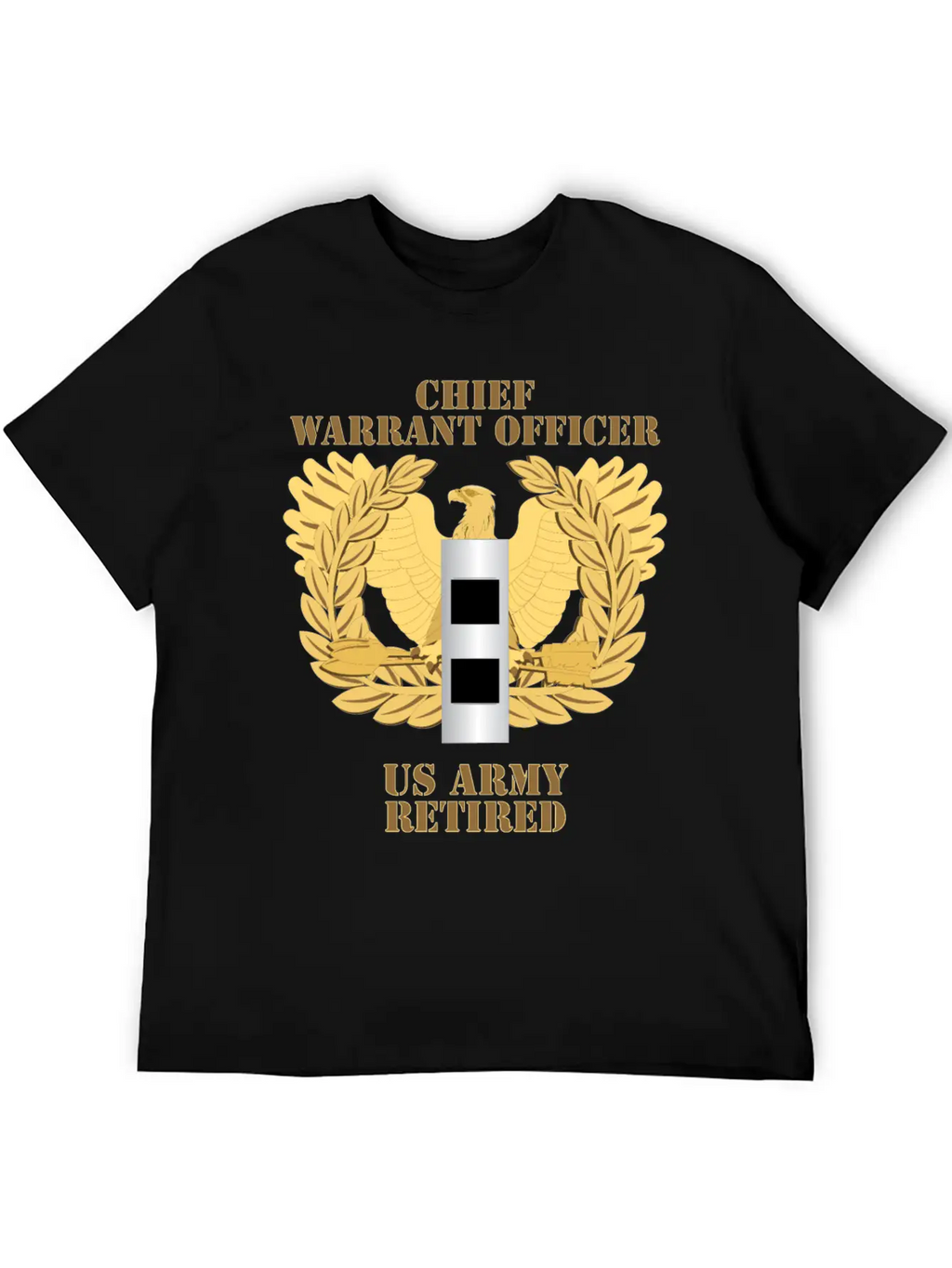 Army Emblem Warrant Officer CW2 Retired Unisex Casual T-Shirt – Clean Design For Daily Comfort