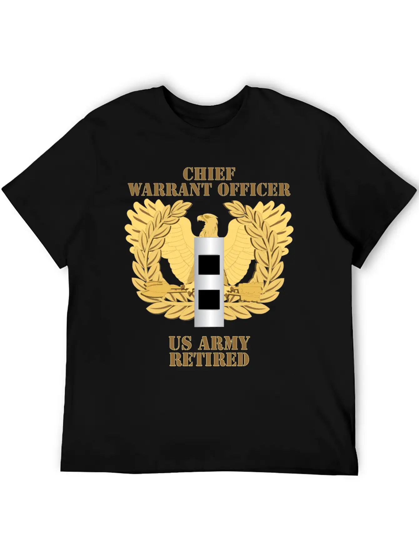 Army Emblem Warrant Officer CW2 Retired Unisex Casual T-Shirt – Clean Design For Daily Comfort