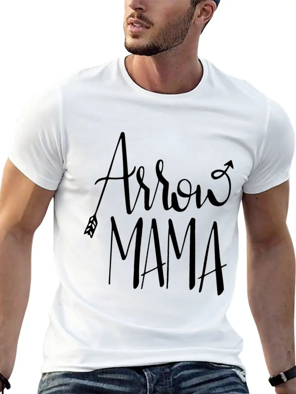 Arrow Mama Unisex Short Sleeve Soft Cotton T-Shirt – Casual Everyday Wear