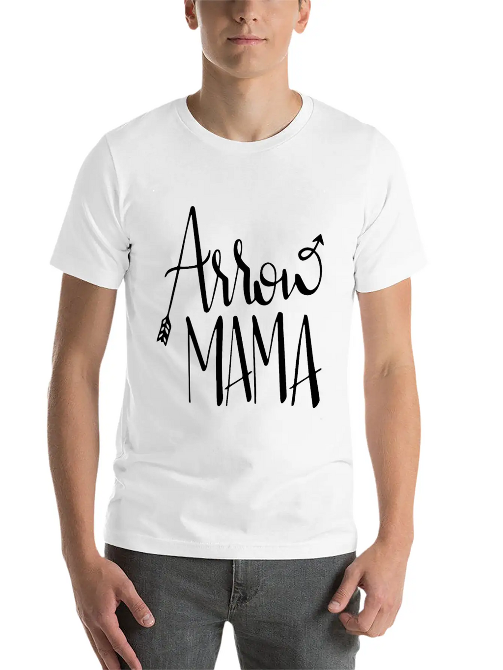 Arrow Mama Unisex Short Sleeve Soft Cotton T-Shirt – Casual Everyday Wear