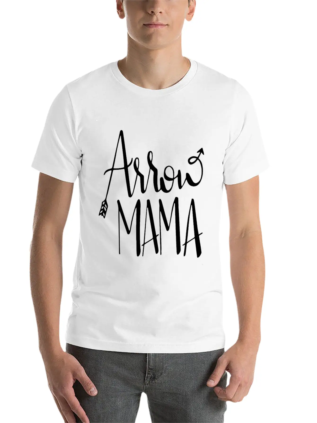 Arrow Mama Unisex Short Sleeve Soft Cotton T-Shirt – Casual Everyday Wear