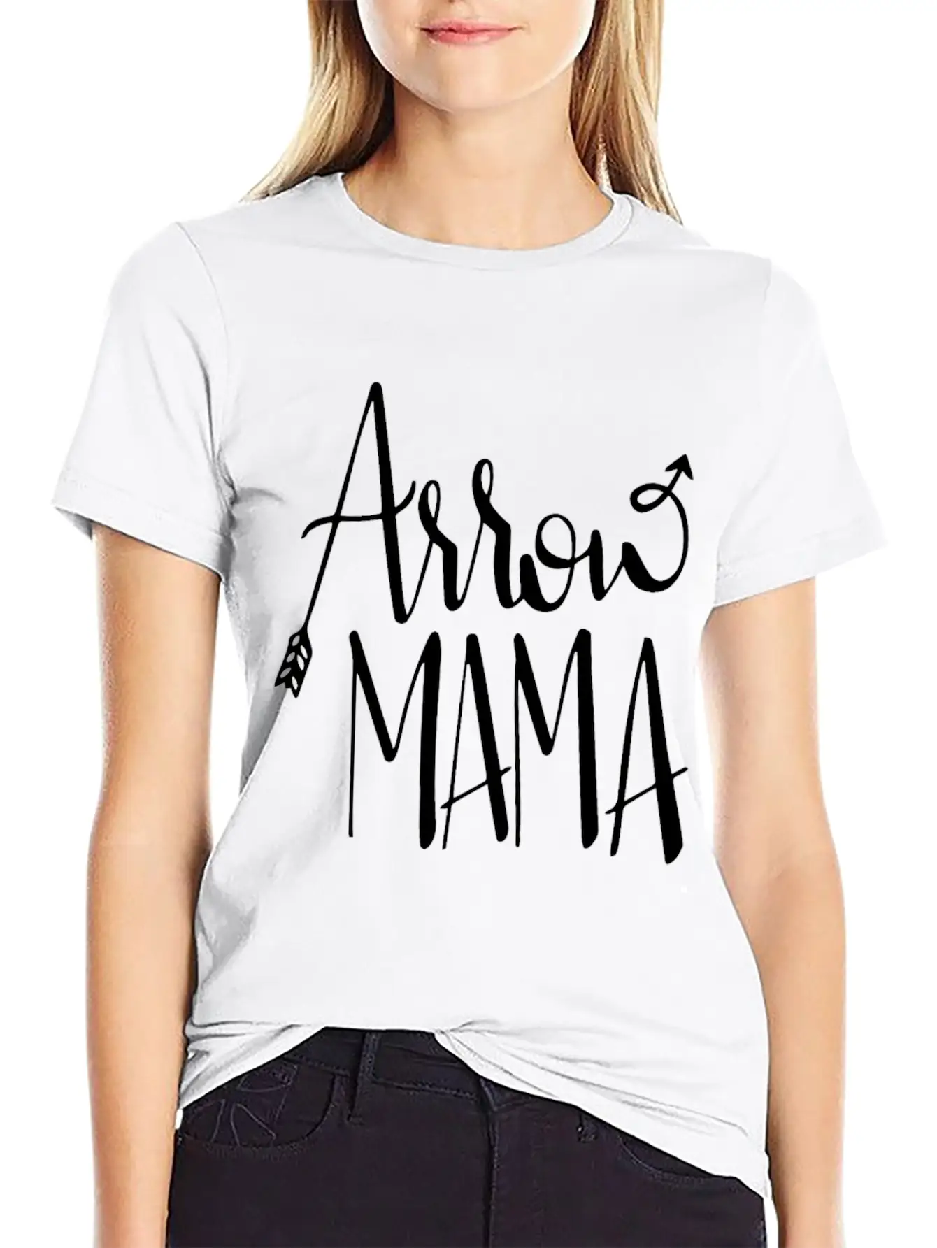 Arrow Mama Unisex Short Sleeve Soft Cotton T-Shirt – Casual Everyday Wear