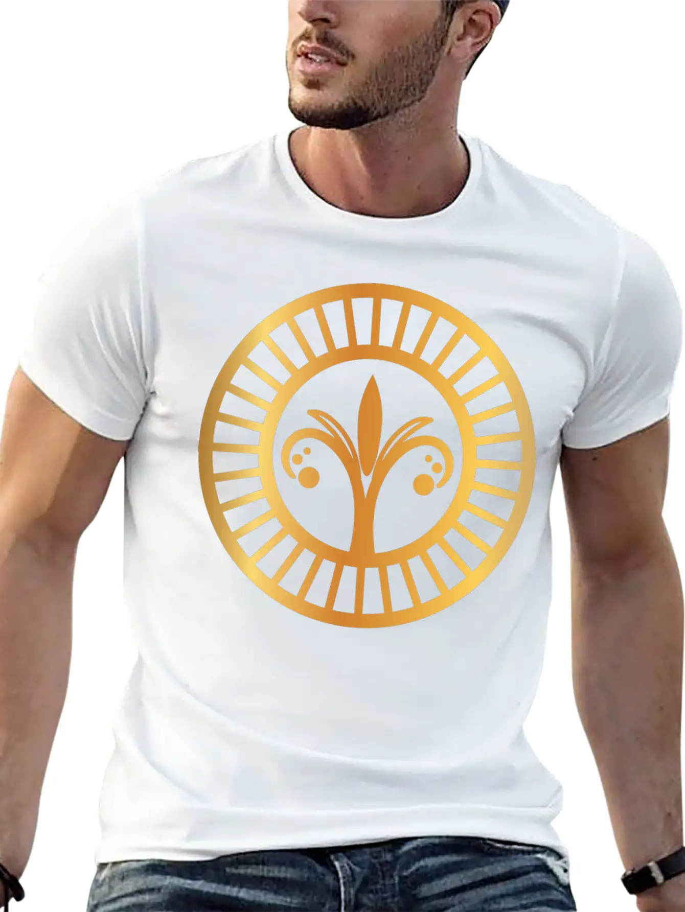 Art Deco Gold 4 Unisex Casual T-Shirt – Clean Design For Daily Comfort
