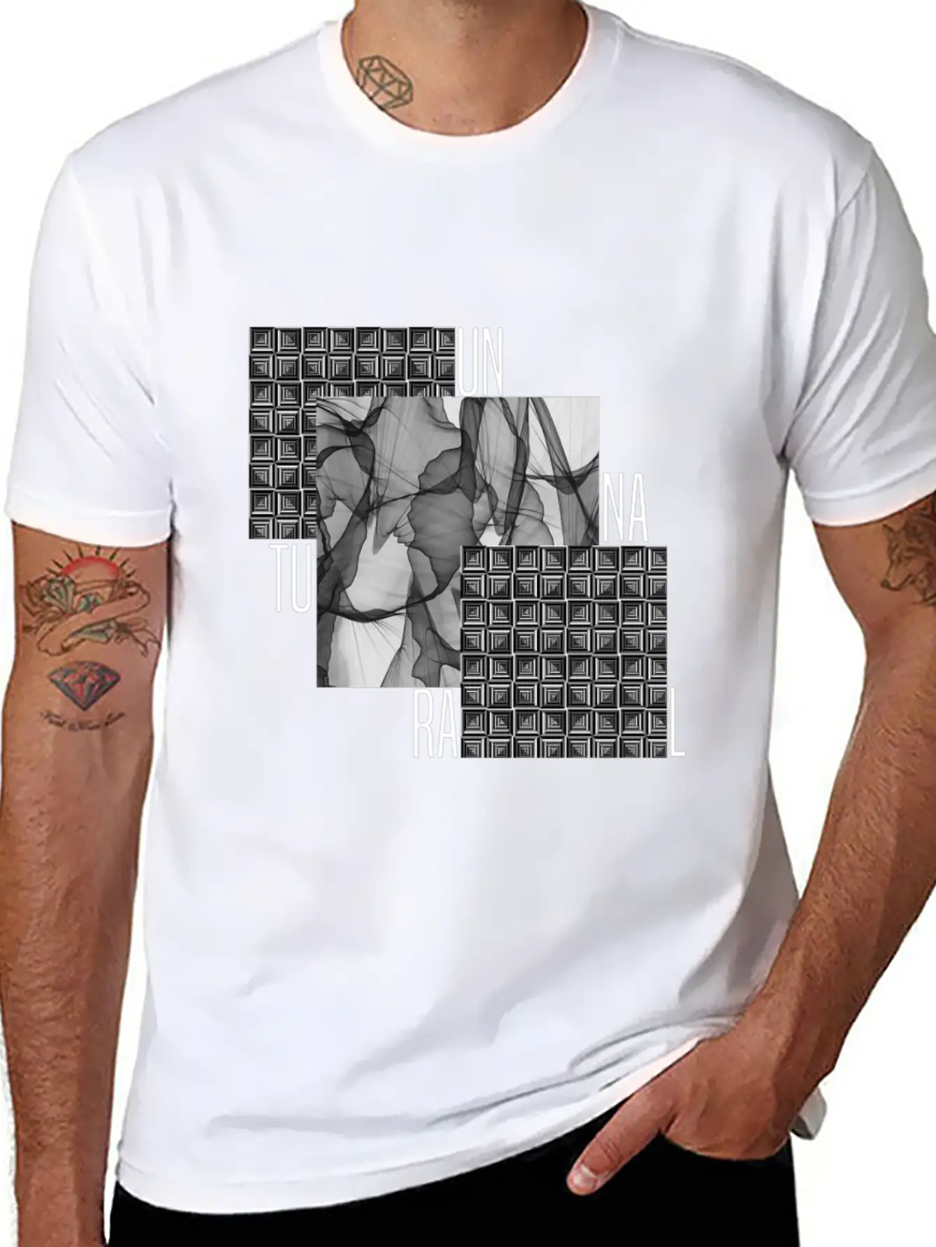 Art Design „Unnatural“ Classic Fit Graphic Tee For Daily Comfort – Unisex Cotton Shirt