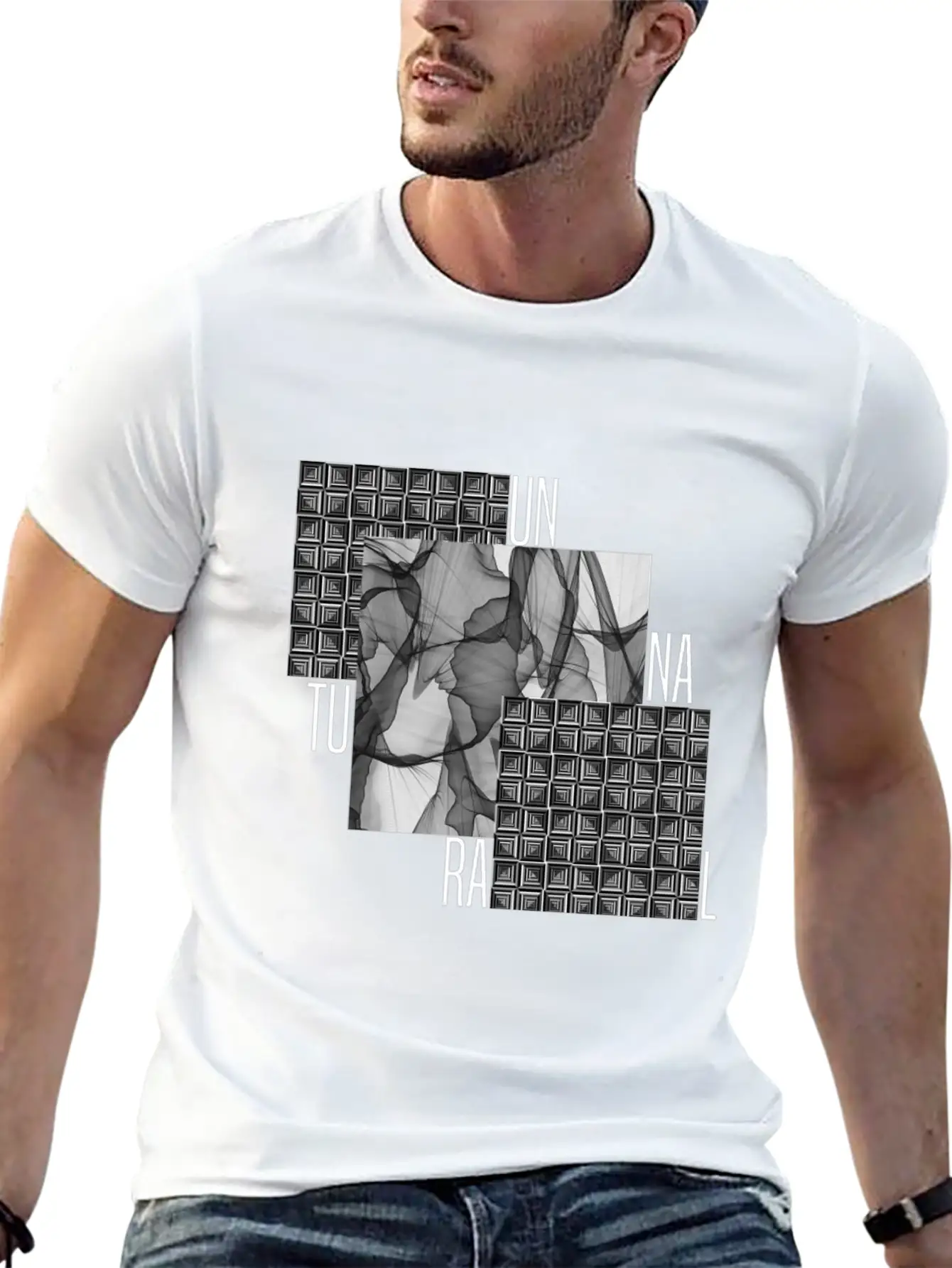 Art Design „Unnatural“ Classic Fit Graphic Tee For Daily Comfort – Unisex Cotton Shirt