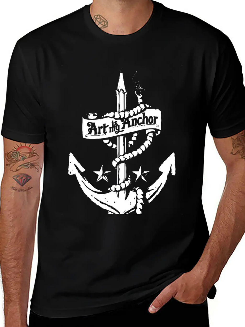 Art Is My Anchor Unisex Casual T-Shirt – Clean Design For Daily Comfort