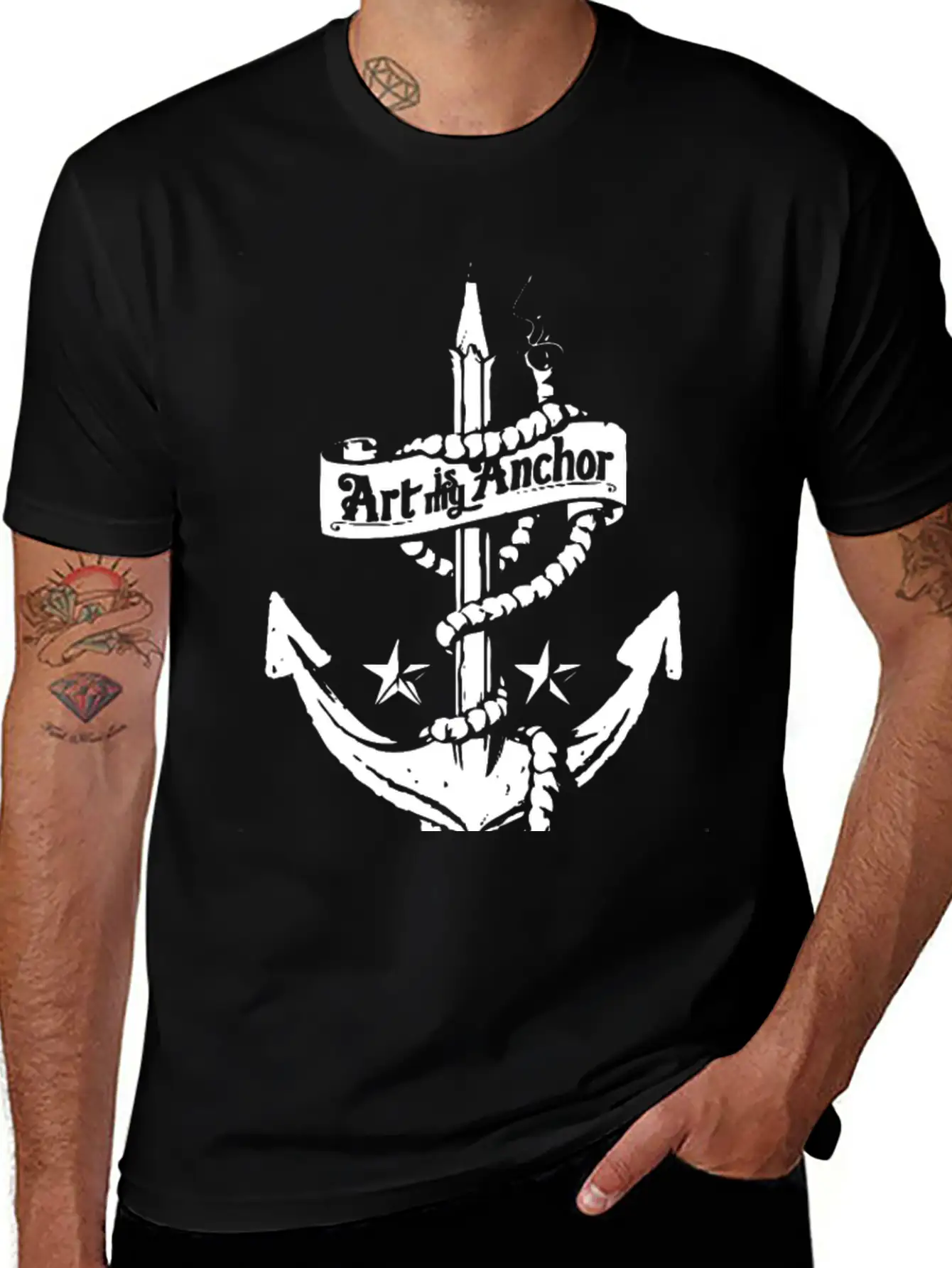 Art Is My Anchor Unisex Casual T-Shirt – Clean Design For Daily Comfort