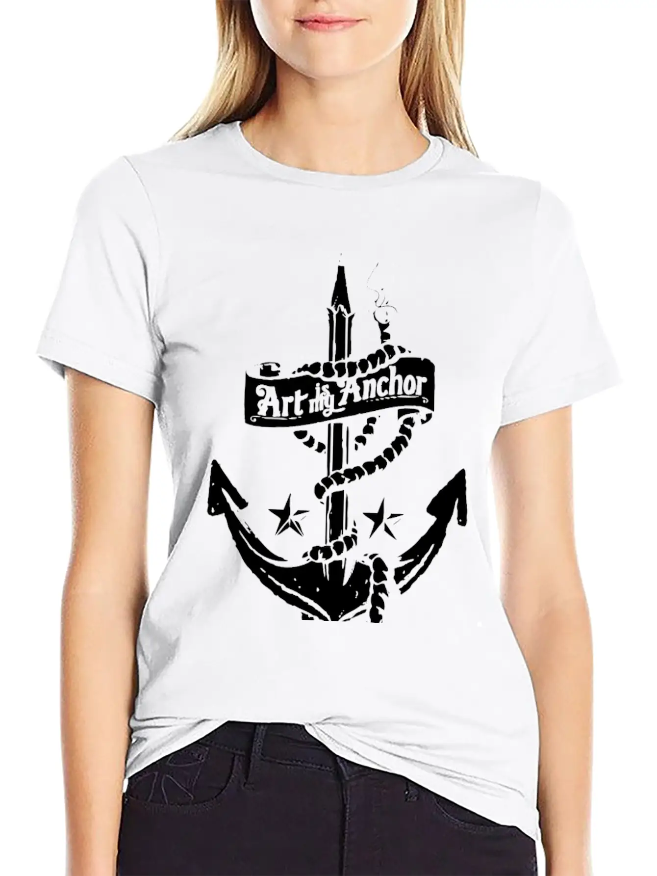 Art Is My Anchor Unisex Casual T-Shirt – Clean Design For Daily Comfort