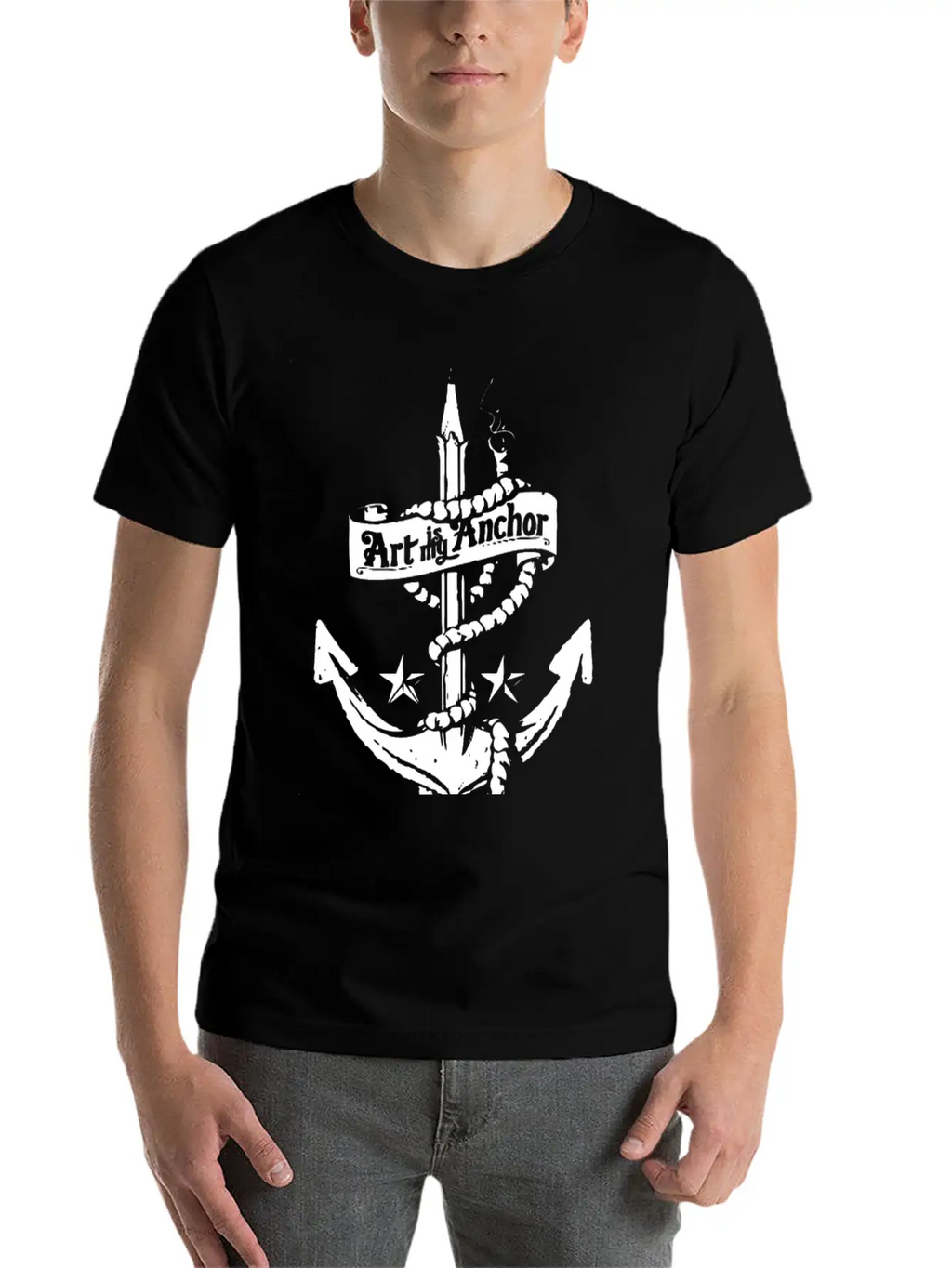 Art Is My Anchor Unisex Casual T-Shirt – Clean Design For Daily Comfort