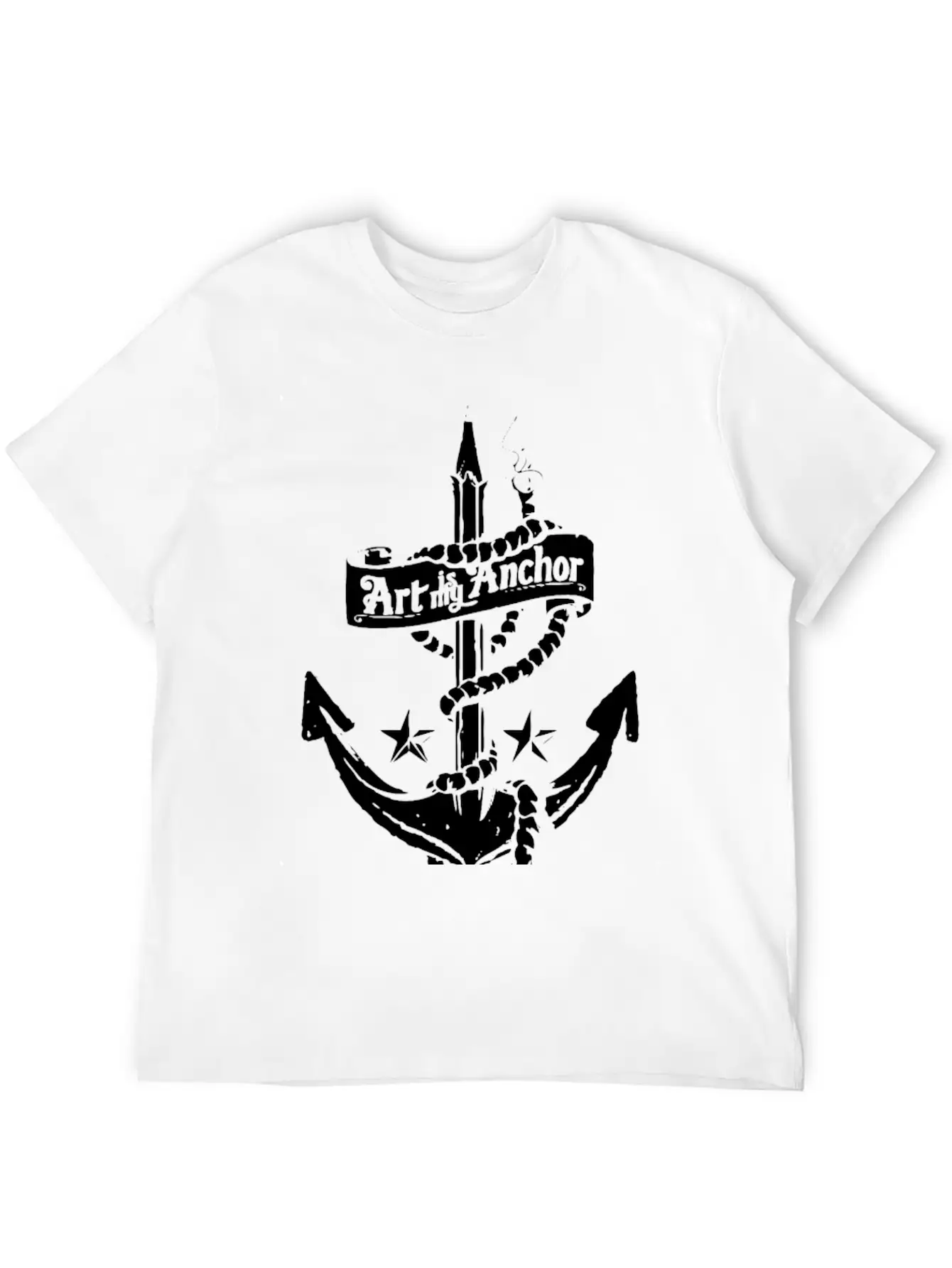 Art Is My Anchor Unisex Casual T-Shirt – Clean Design For Daily Comfort