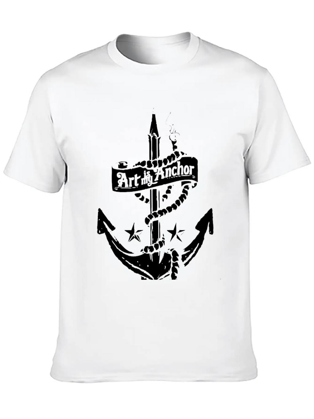 Art Is My Anchor Unisex Casual T-Shirt – Clean Design For Daily Comfort
