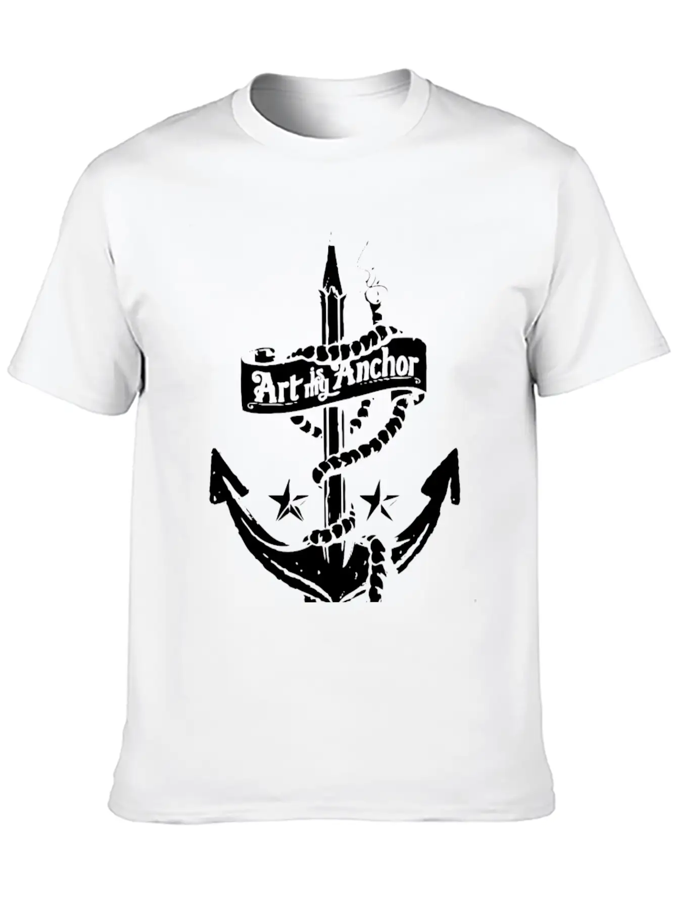 Art Is My Anchor Unisex Casual T-Shirt – Clean Design For Daily Comfort