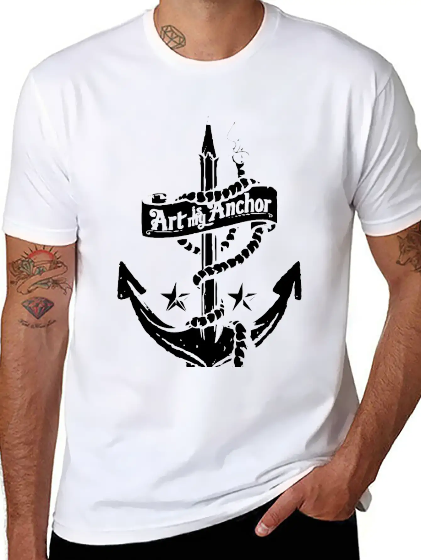 Art Is My Anchor Unisex Casual T-Shirt – Clean Design For Daily Comfort