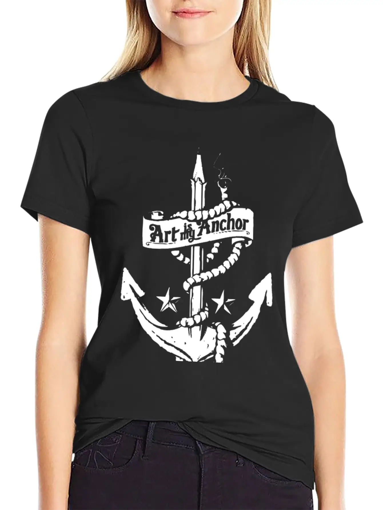 Art Is My Anchor Unisex Casual T-Shirt – Clean Design For Daily Comfort