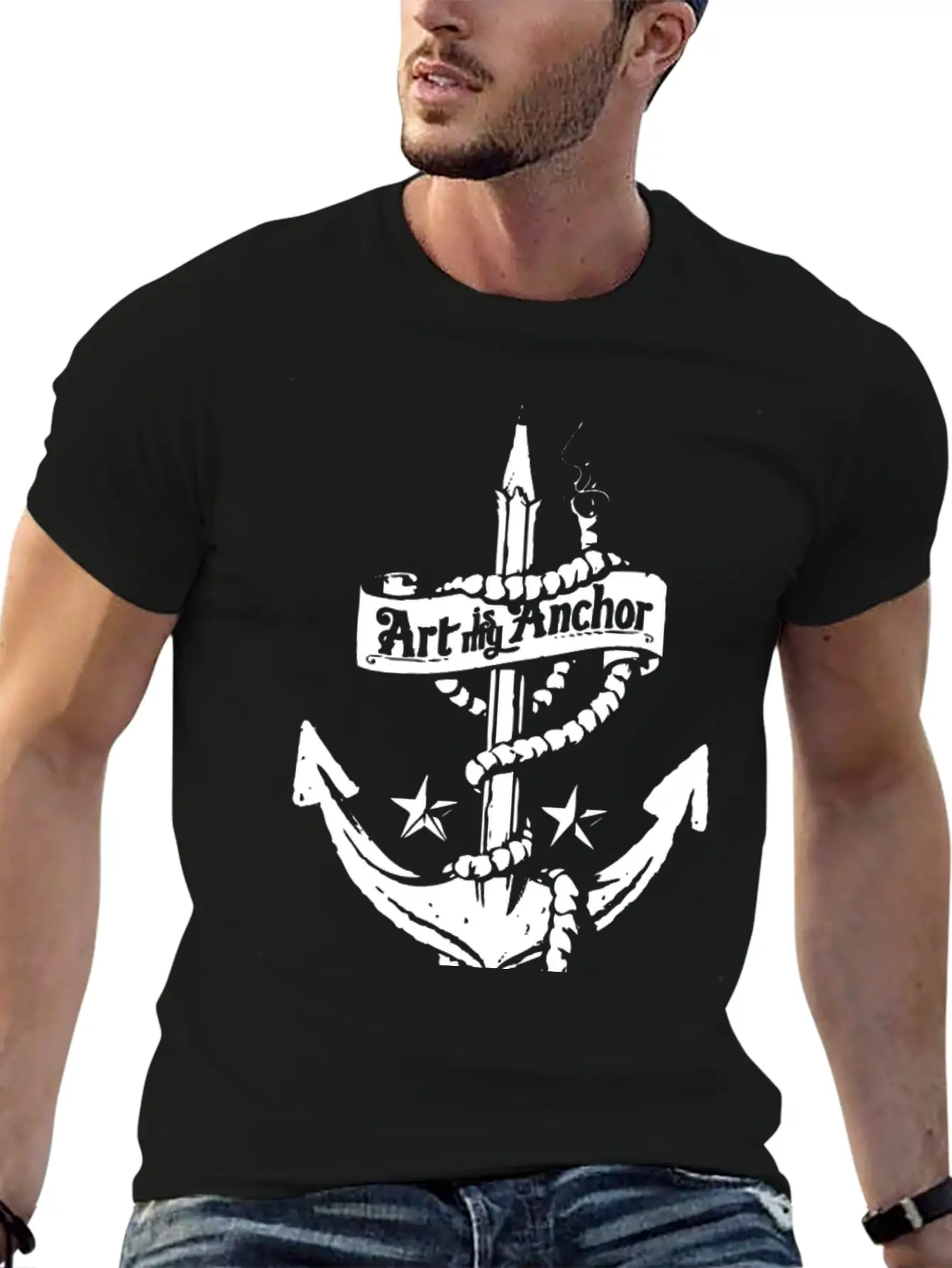 Art Is My Anchor Unisex Casual T-Shirt – Clean Design For Daily Comfort