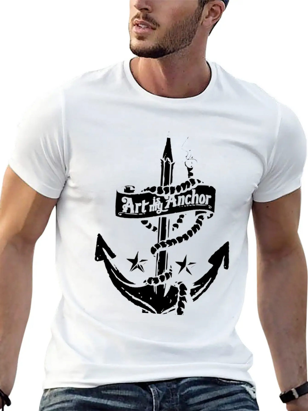 Art Is My Anchor Unisex Casual T-Shirt – Clean Design For Daily Comfort