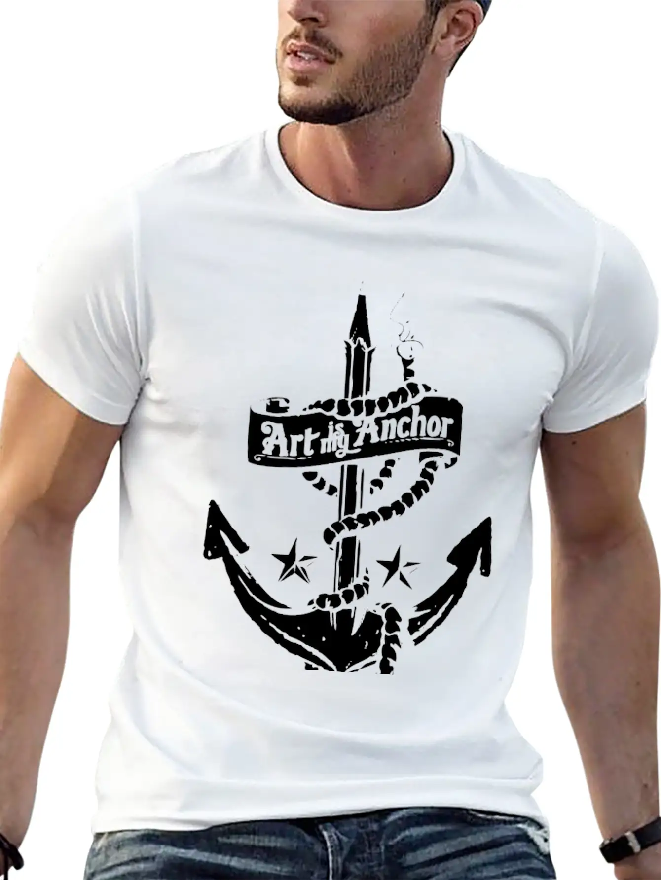 Art Is My Anchor Unisex Casual T-Shirt – Clean Design For Daily Comfort