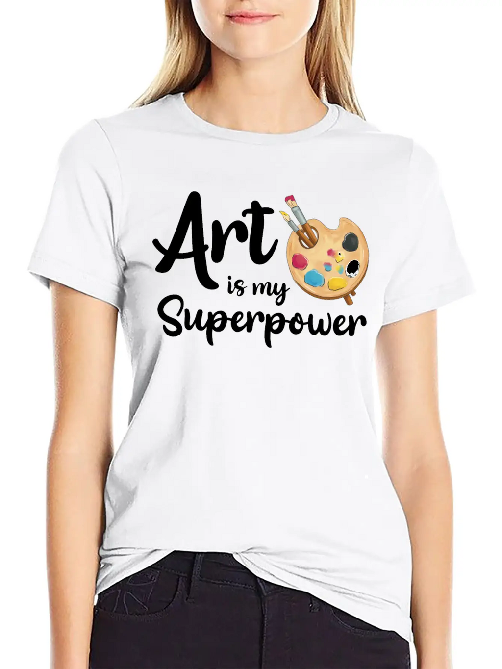 Art Is My Superpower Essential Cotton Tee For Daily Outfits – Unisex Style