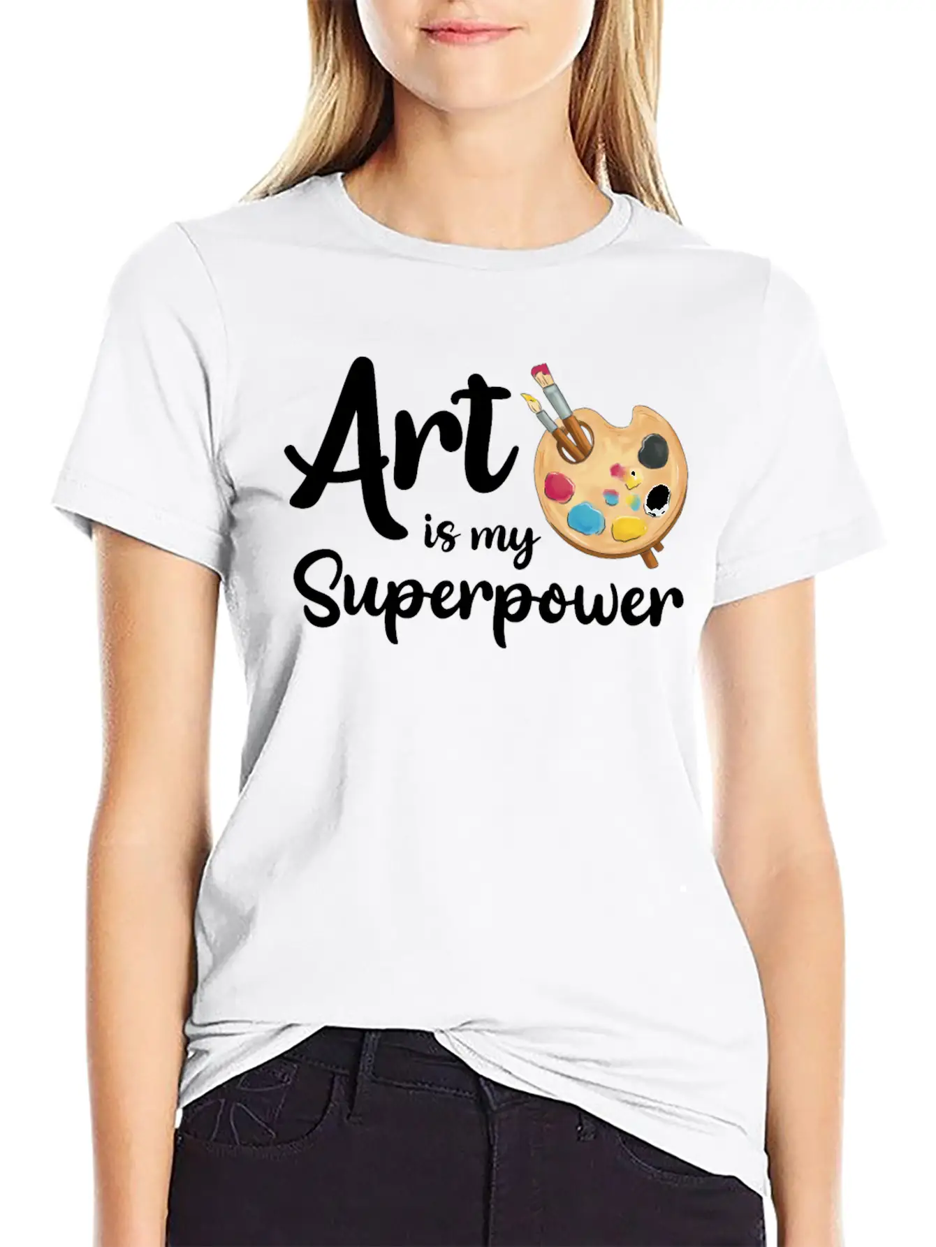 Art Is My Superpower Essential Cotton Tee For Daily Outfits – Unisex Style