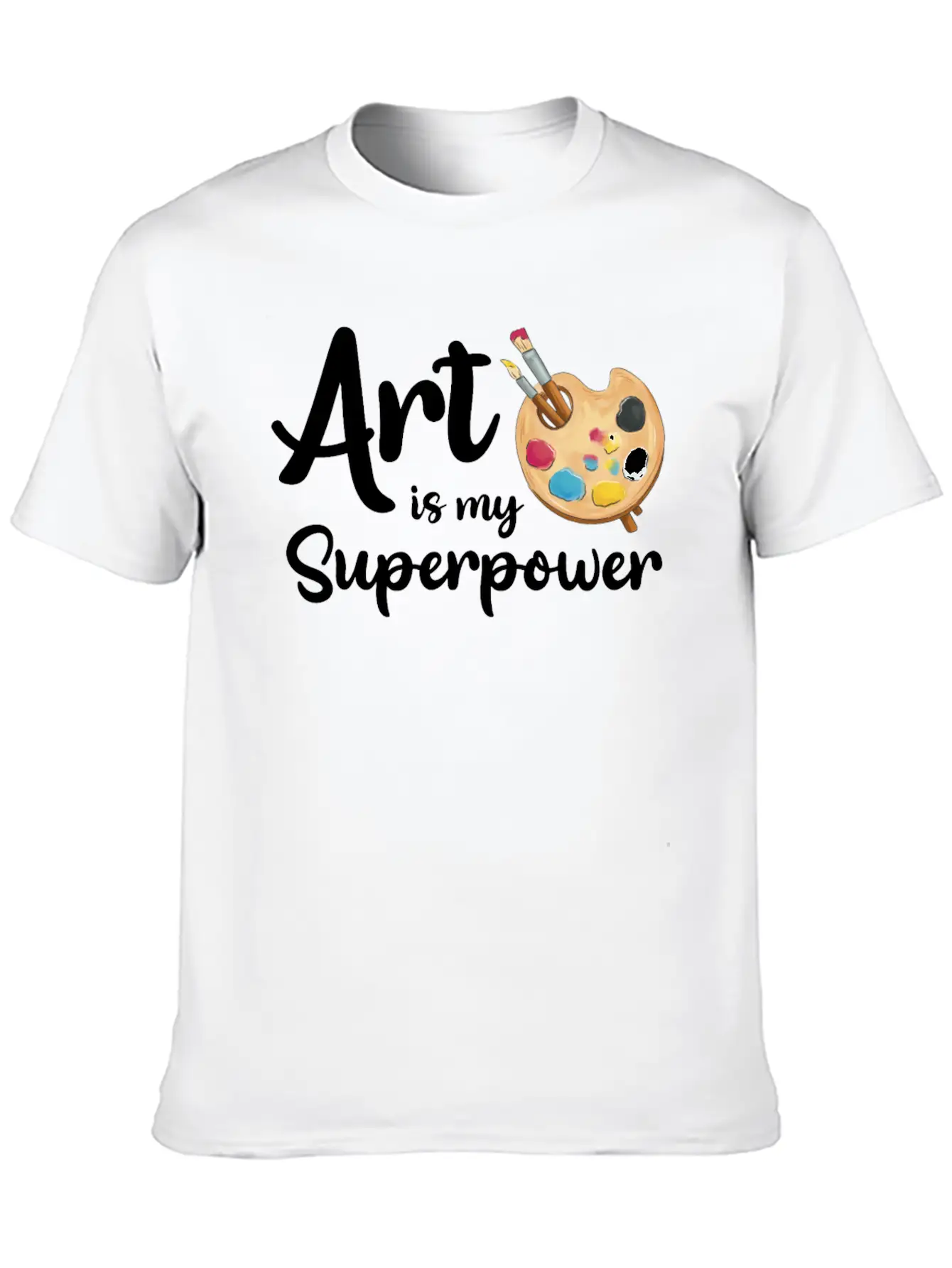 Art Is My Superpower Essential Cotton Tee For Daily Outfits – Unisex Style