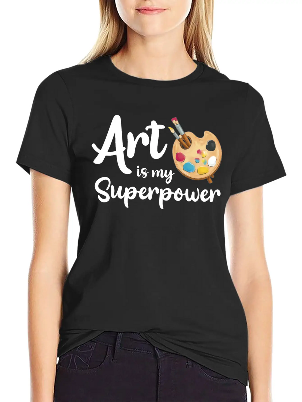 Art Is My Superpower Essential Cotton Tee For Daily Outfits – Unisex Style