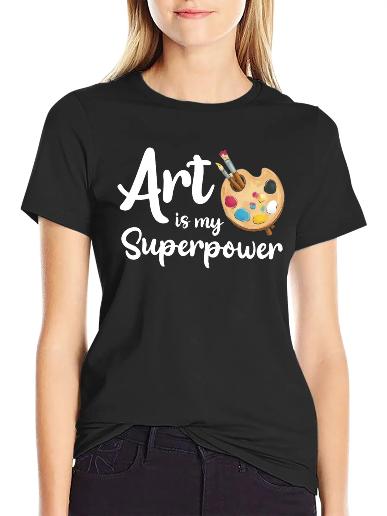 Art Is My Superpower Essential Cotton Tee For Daily Outfits – Unisex Style