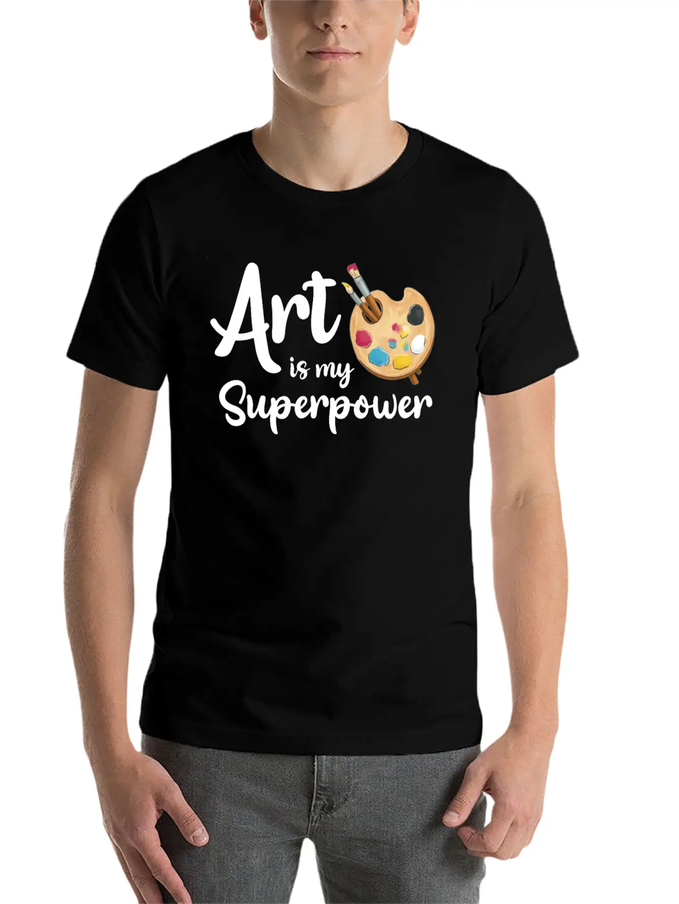 Art Is My Superpower Essential Cotton Tee For Daily Outfits – Unisex Style