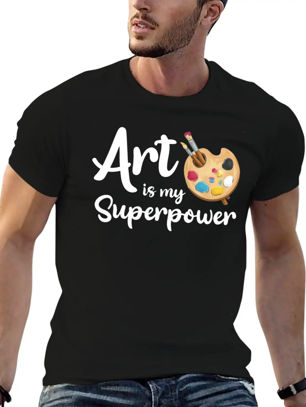 Art Is My Superpower Essential Cotton Tee For Daily Outfits – Unisex Style
