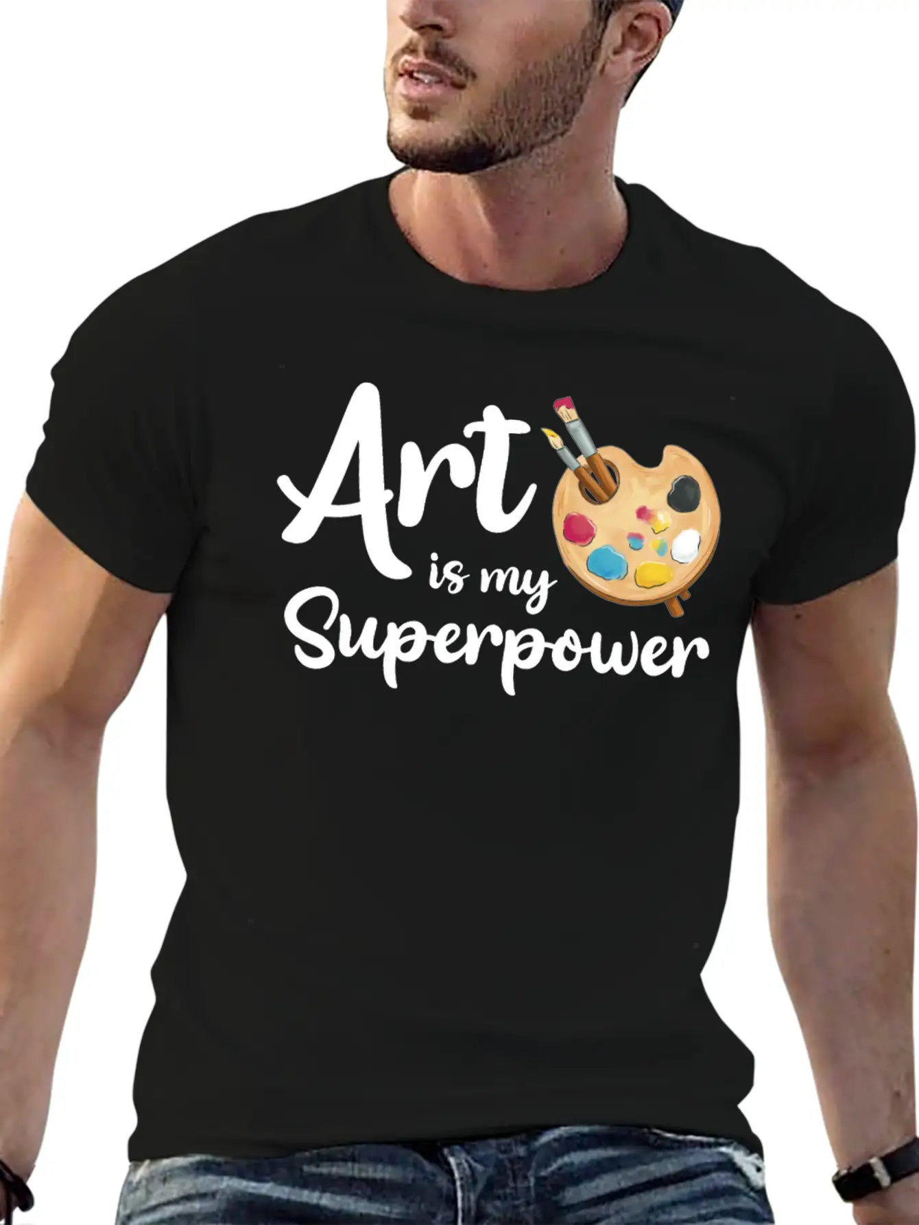 Art Is My Superpower Essential Cotton Tee For Daily Outfits – Unisex Style