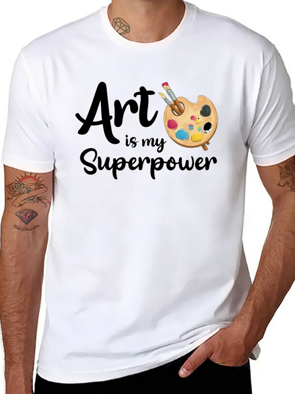 Art Is My Superpower Essential Cotton Tee For Daily Outfits – Unisex Style