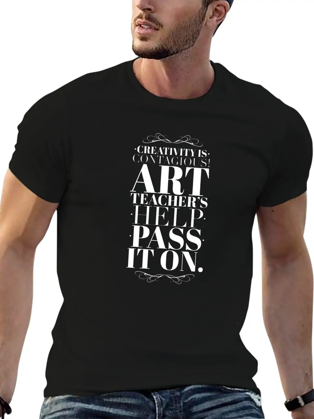 Art Teacher Creativity Casual Graphic T-Shirt – Simple And Comfortable Daily Wear