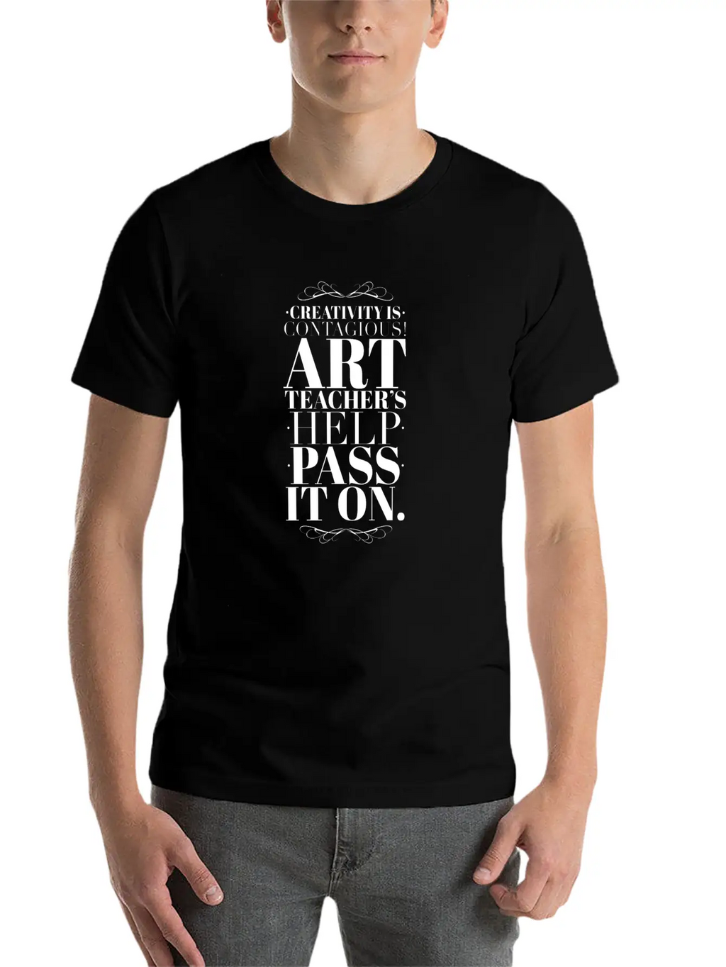 Art Teacher Creativity Casual Graphic T-Shirt – Simple And Comfortable Daily Wear