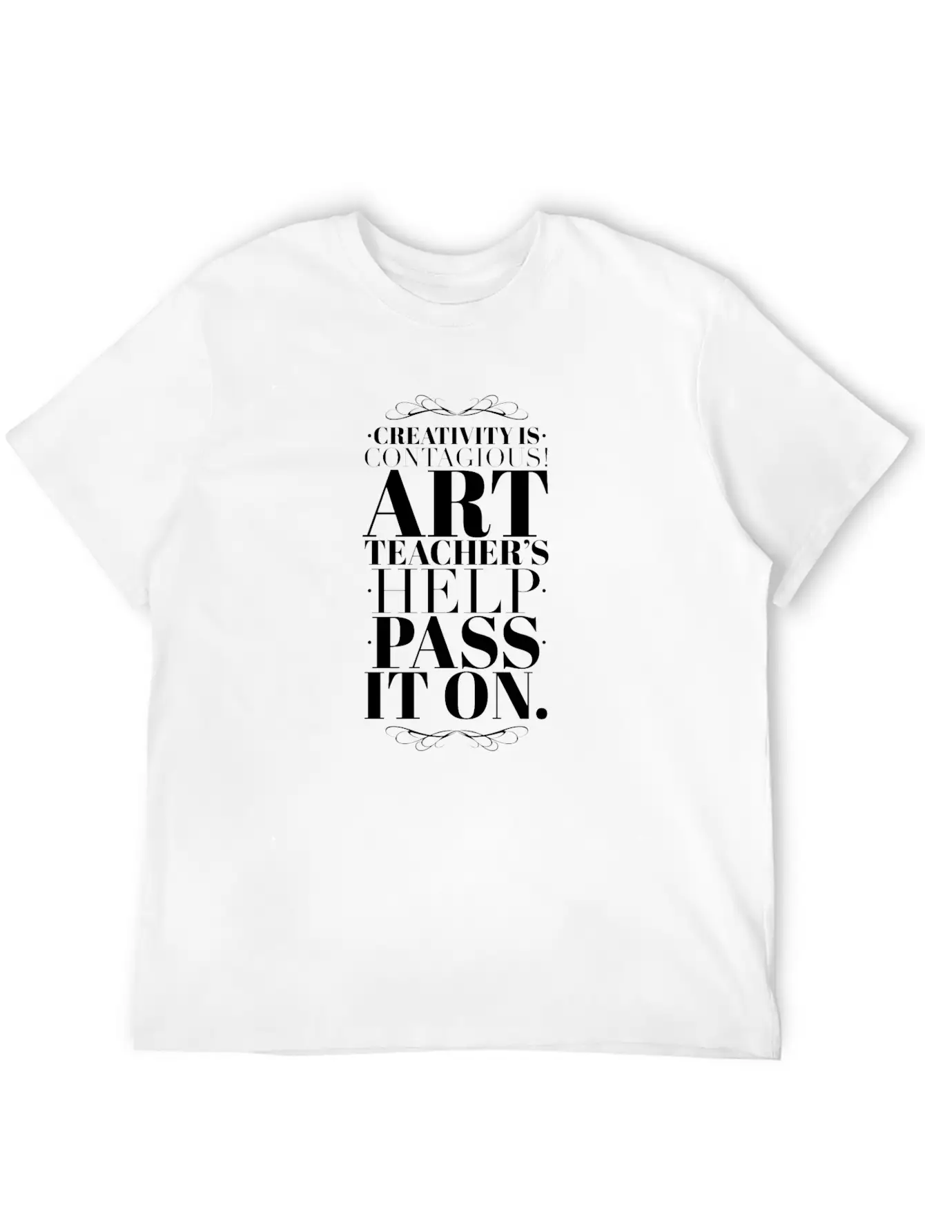 Art Teacher Creativity Casual Graphic T-Shirt – Simple And Comfortable Daily Wear