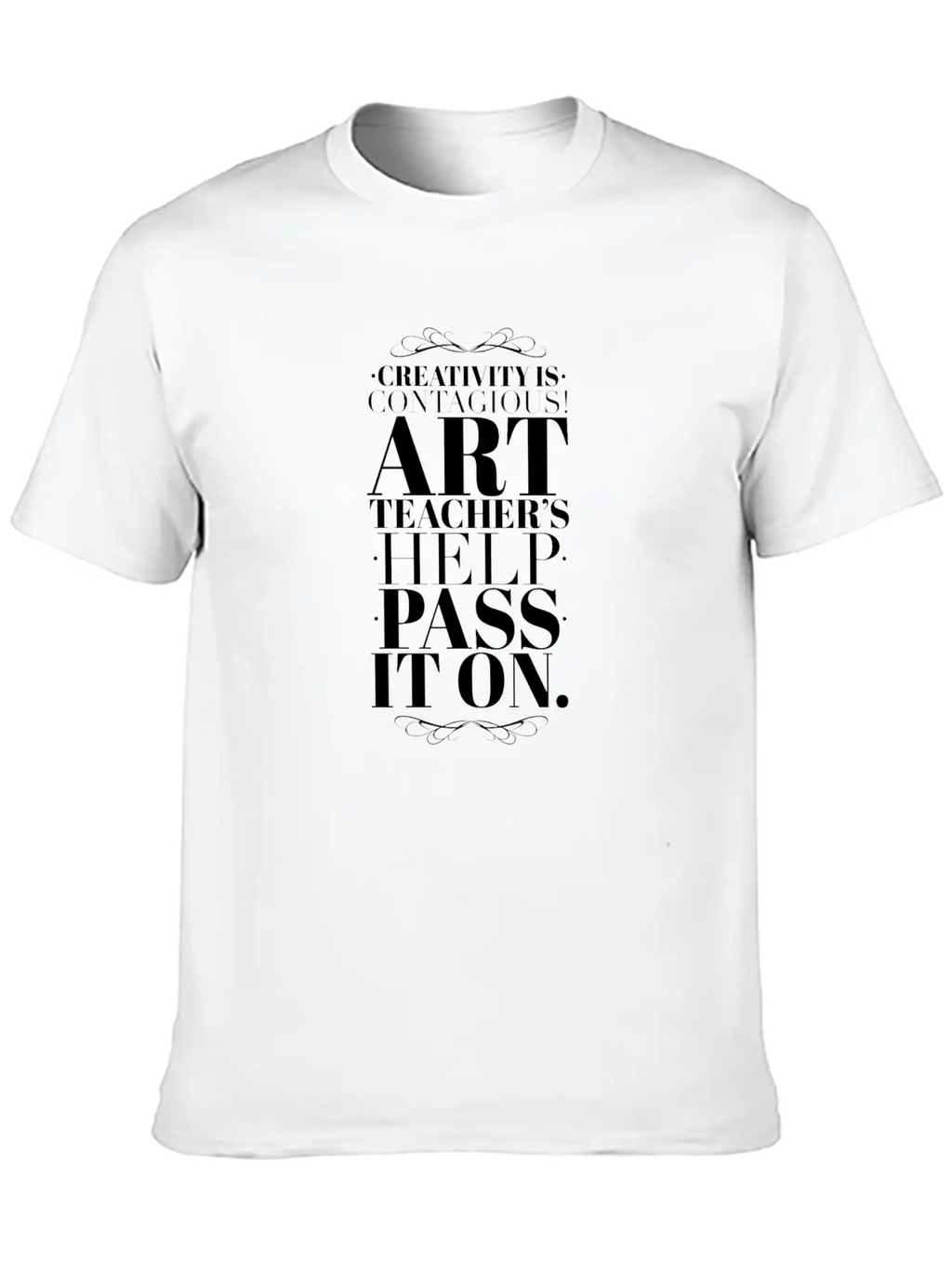 Art Teacher Creativity Casual Graphic T-Shirt – Simple And Comfortable Daily Wear