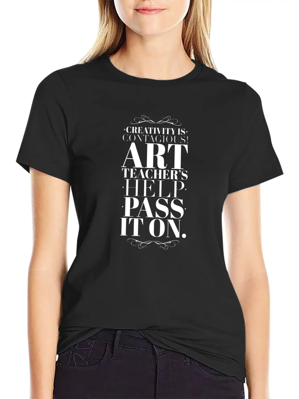 Art Teacher Creativity Casual Graphic T-Shirt – Simple And Comfortable Daily Wear