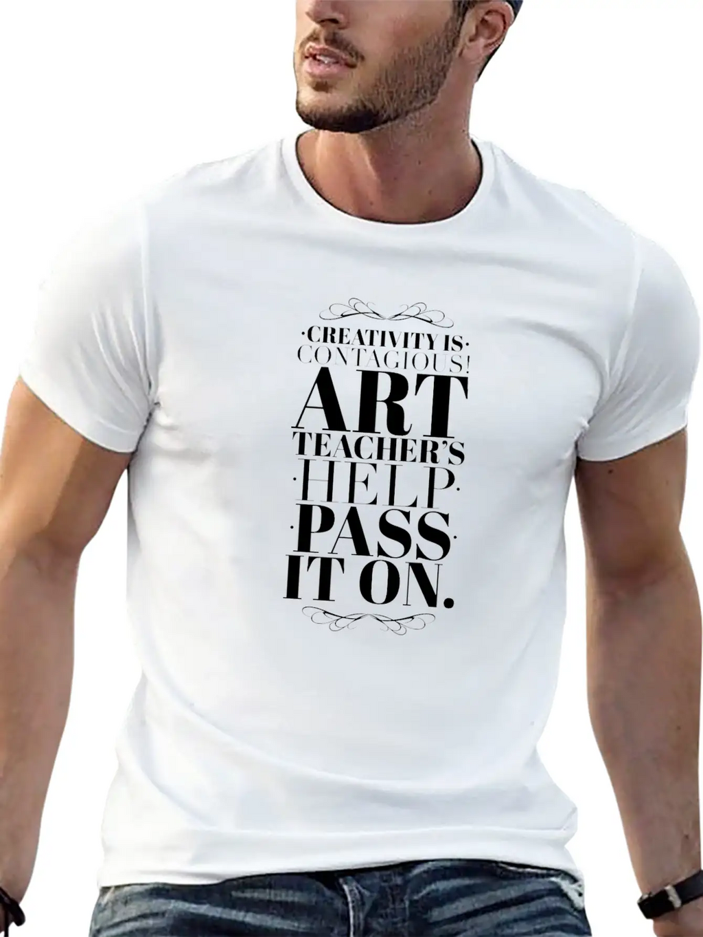 Art Teacher Creativity Casual Graphic T-Shirt – Simple And Comfortable Daily Wear