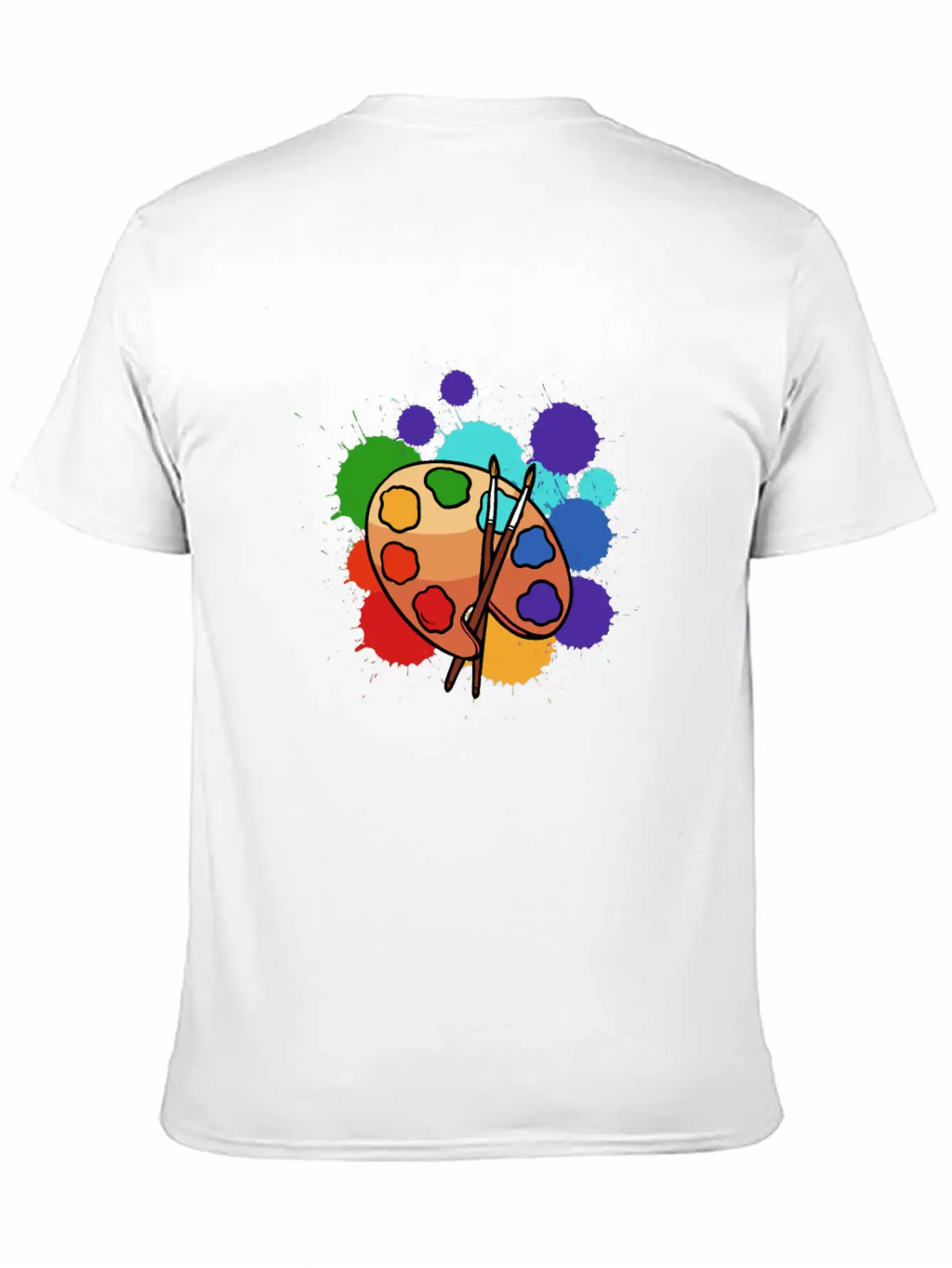 Artist Paint Palette Classic Fit Graphic Tee For Daily Comfort – Unisex Cotton Shirt