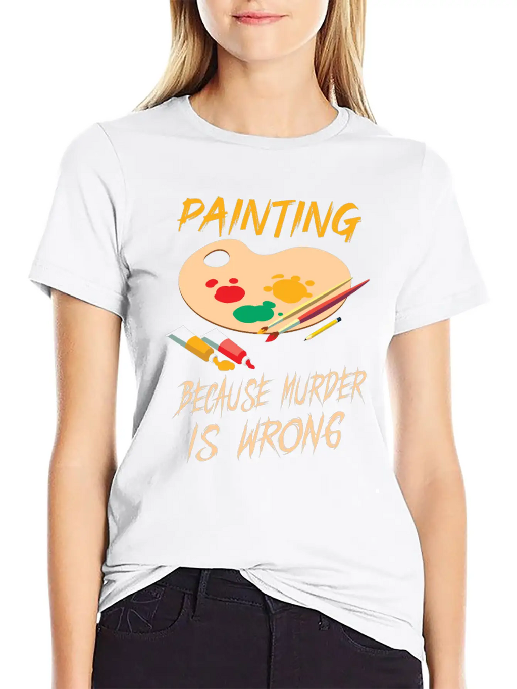 Artist Painting Painter Art Paint Art Teacher Breathable Soft Cotton T-Shirt – Timeless Casual Look