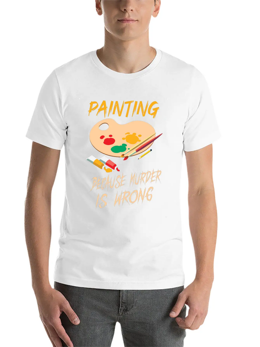 Artist Painting Painter Art Paint Art Teacher Breathable Soft Cotton T-Shirt – Timeless Casual Look
